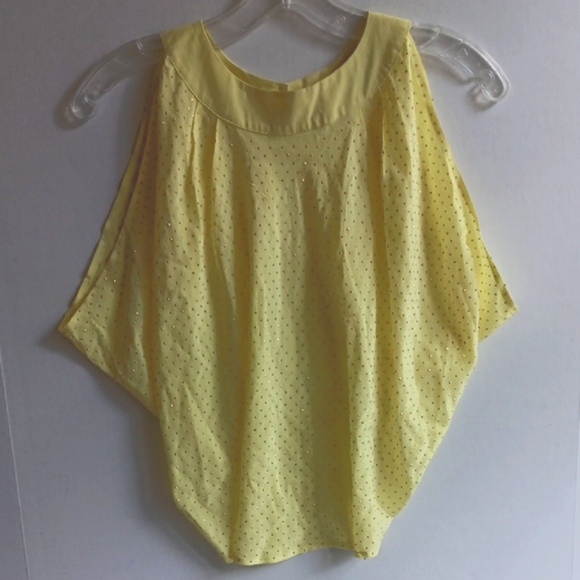bebe Tops - BEBE YELLOW SLEEVELESS TOP